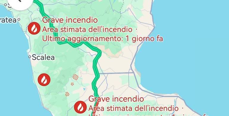 In Calabria giornate difficili causa incendi. La pioggia arriva a "dare respiro"?